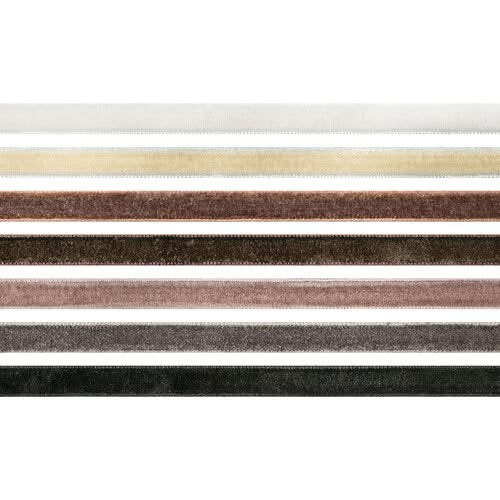 Tim Holtz Idea-Ology Velvet Trims 7 pack - Neutral
