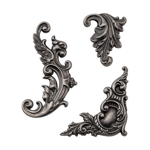 Tim Holtz Idea-Ology Metal Adornments 3 pack - Flourish*