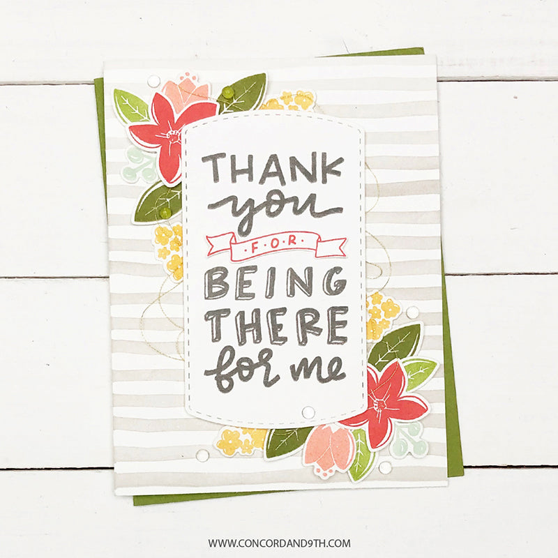 Concord & 9th Clear Stamps 6in x 6in - Thank You For Being*