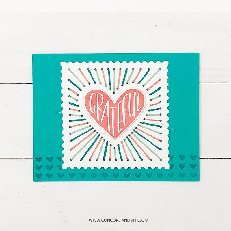 Concord & 9th Clear Stamps 4in x 6in - Sew Happy Hearts*