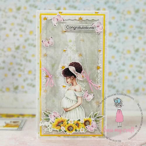 Dress My Craft Image Sheet 240gsm A4 2 pack  - Mom To Be
