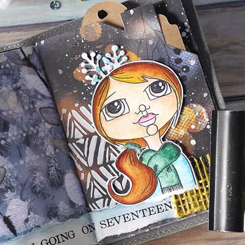 Elizabeth Craft Clear Stamps - Cute Winter Couple*