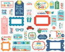 Echo Park Cardstock Ephemera 33 pack - Frames & Tags, Endless Summer*