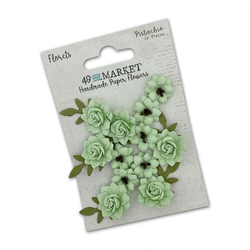 49 And Market Florets Paper Flowers - Pistachio