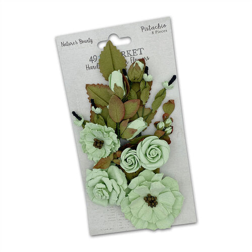 49 And Market Nature's Bounty Paper Flowers - Pistachio*