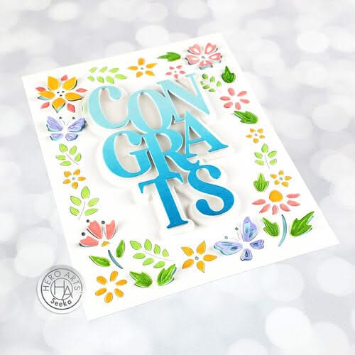 Hero Arts Fancy Dies - Floral Border