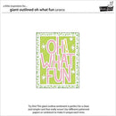 Lawn Cuts Custom Craft Die - Giant Outlined Oh What Fun*