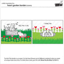 Lawn Cuts Custom Craft Die Heart Garden Border*