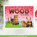 Lawn Clippings Stencils Falling Hearts*