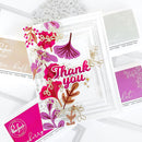 Pinkfresh Studio Die Set Fall Leaf Border Sentiments*