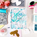 Pinkfresh Studio Hot Foil Plate Sentiment Suite: You*