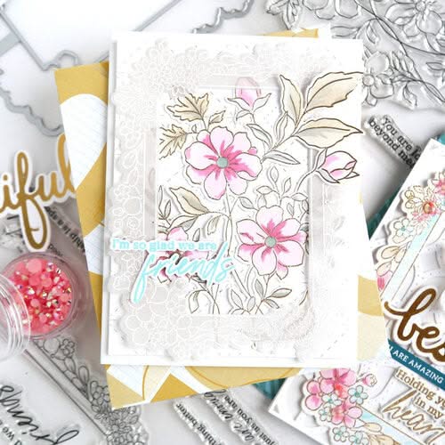 Pinkfresh Studio Stencils 4.25"X5.25" 5 pack  Beyond Measure Layering*