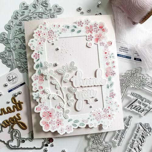 Pinkfresh Studio Stencils 4.25"x 5.25" 6 pack - In My Heart Layering*