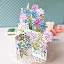 Pinkfresh Studio Stencils 4"x 9" 6 pack - Chrysanthemum Layering*
