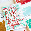 Pinkfresh Studio Stencils 4.25"X5.25" 4 pack  Festive Leaves Background Layering*