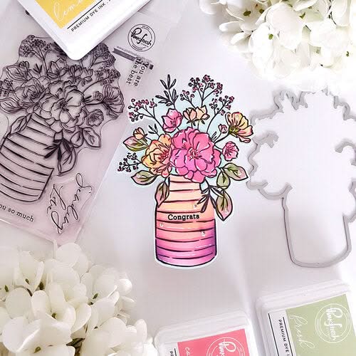 Pinkfresh Studio Die Set - Inky Bouquet*