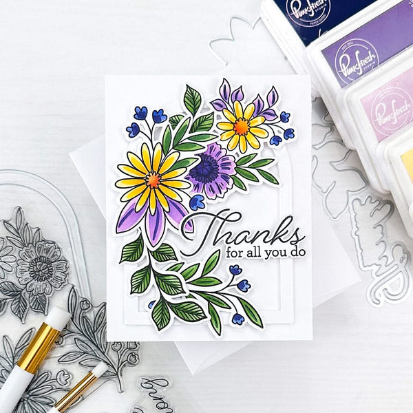 Pinkfresh Studio Clear Stamp Set 6"X8" (15.2cm x  20.3cm) Happy For You*