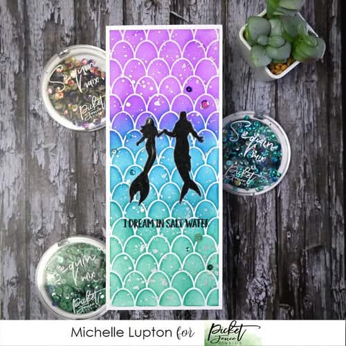 Picket Fence Studios 4"X6" Stamp Set Merpeople Of The Sea*