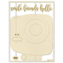 P13 Light Chipboard Album Base 8"X8" - Hello Spring