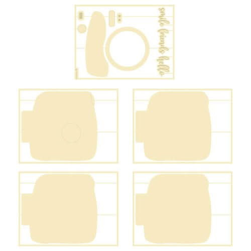 P13 Light Chipboard Album Base 8"X8" - Hello Spring