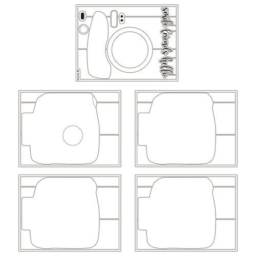 P13 Light Chipboard Album Base 8"X8" - Hello Spring
