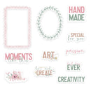 P13 Let Your Creativity Bloom Ephemera Cardstock Die-Cuts 13 pack - Frames & Words*