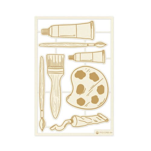 P13 Die-Cut Chipboard Embellishments 4"x 6" - Let Your Creativity Bloom
