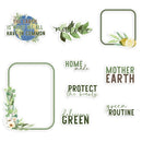 P13 There Is No Planet B Ephemera Cardstock Die-Cuts 9 pack - Frames & Words*
