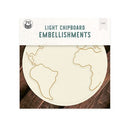 P13 Die-Cut Chipboard Embellishments 12"x 12" - There Is No Planet B