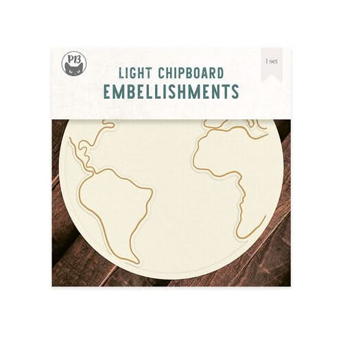 P13 Die-Cut Chipboard Embellishments 8"x 8" - There Is No Planet B