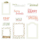 P13 Woodland Cuties Ephemera Cardstock Die-Cuts 12 pack - Frames & Words*