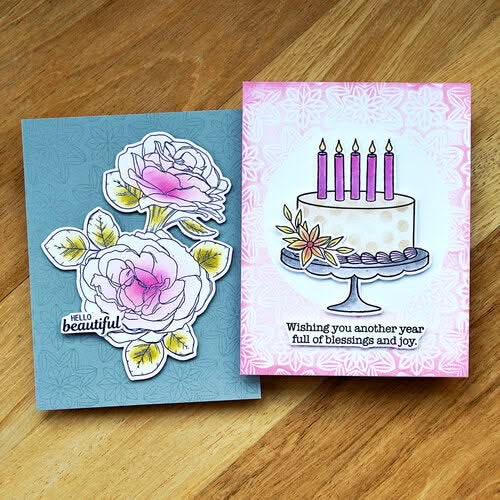 Simon Hurley create. Clear Stamps 6"X9" - Birthday Basics