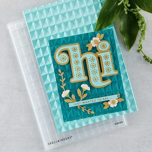 Spellbinders 3D Embossing Folder 5.5"x 8.5" - Tile Mosaic