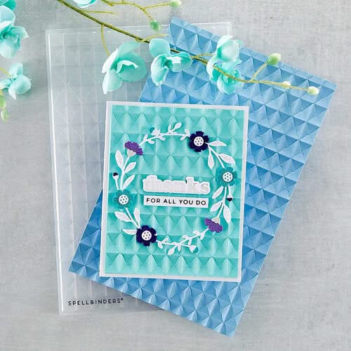 Spellbinders 3D Embossing Folder 5.5"x 8.5" - Tile Mosaic