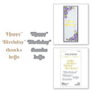 Spellbinders Glimmer Hot Foil Plate & Die - Be Bold Glimmer Sentiments