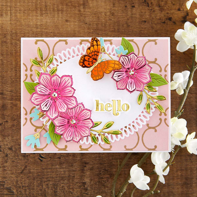 Spellbinders Glimmer Hot Foil Plate & Die - Be Bold Glimmer Sentiments