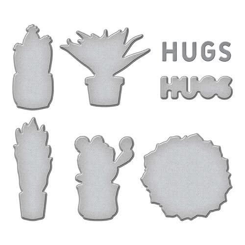 Spellbinders Etched Dies By Simon Hurley - Succulents*