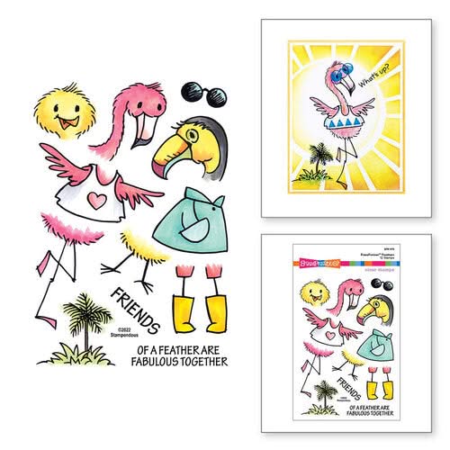 Stampendous FransFormer Fun Clear Stamps FransFormer - Feathers*