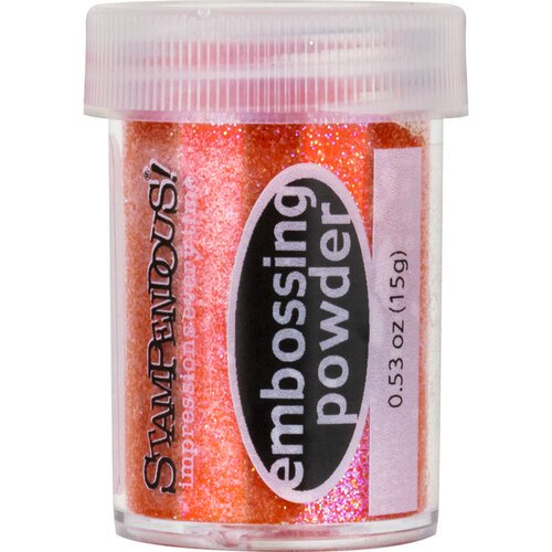 Stampendous Embossing Powder .53oz - Orange Sparkle