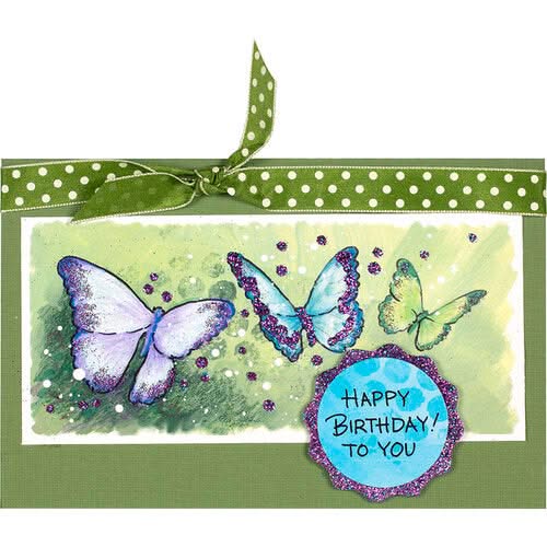Stampendous Quick Card Panels - Butterfly Bright*