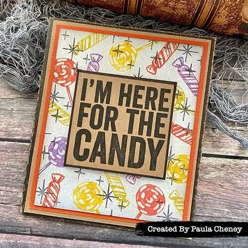 Tim Holtz Cling Stamps 7"X 8.5" - Bold Frights*