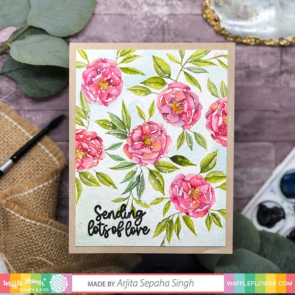 Waffle Flower Crafts Clear Stamps 4"X6" - Simple Stems