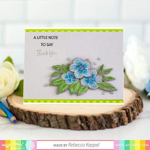Waffle Flower Die - A Little Note*