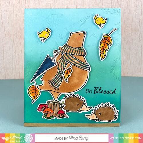 Waffle Flower Die - Blessed Bear*