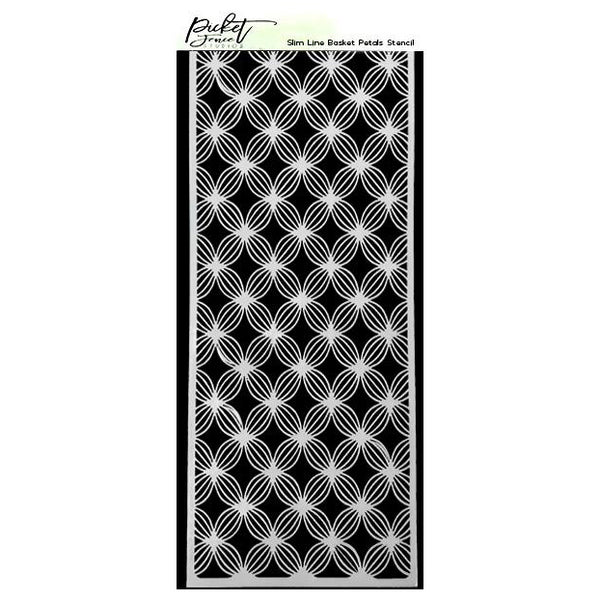 Picket Fence Studios Stencil 4"X10" - Slimline Basket Petals*