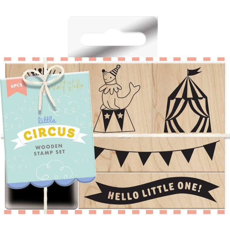 Violet Studio Wooden Stamp Set 9/Pkg Little Circus