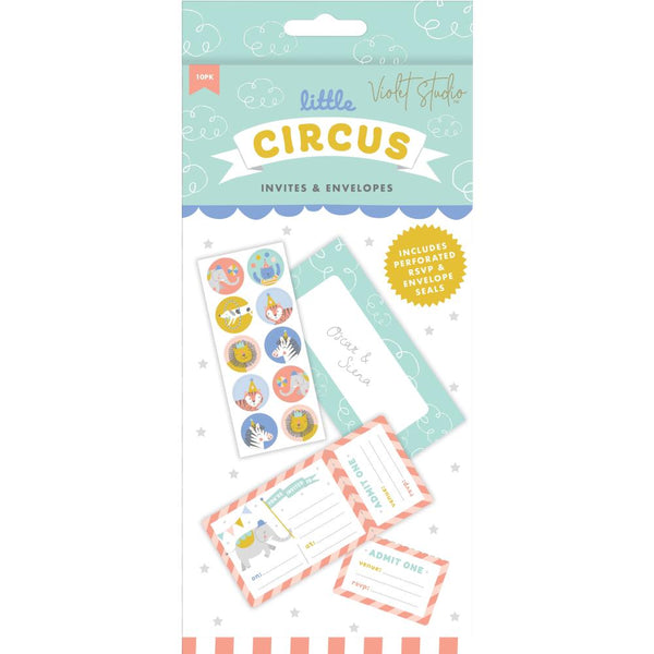 Violet Studio Invitation Kit Little Circus