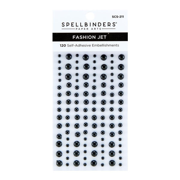 Spellbinders Fashion Essentials Pearl Dots - Jet*