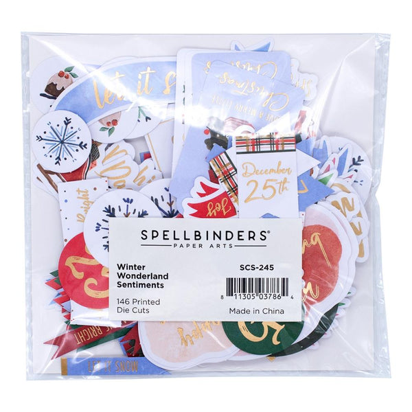 Spellbinders Printed Die-Cuts 146 Pieces - Winter Wonderland*