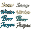 Buttons Galore Sparkling Sentiments 8 Pack - Winter*